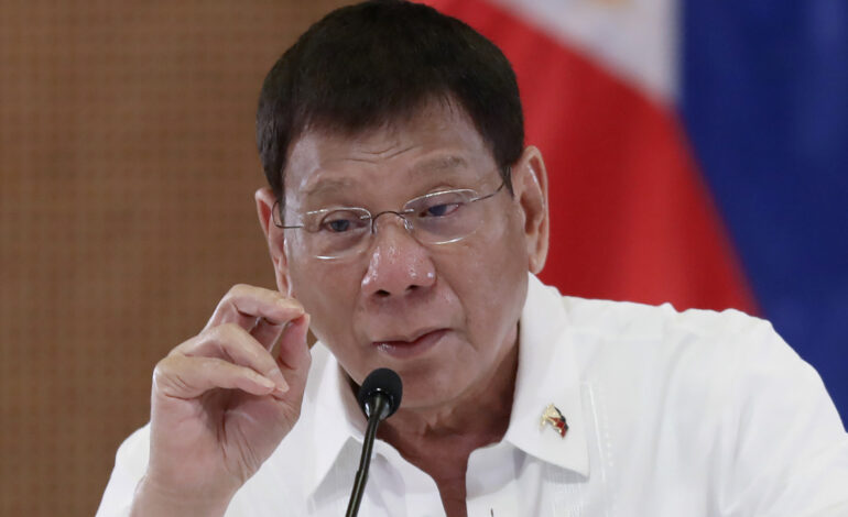 Expresidente de Filipinas Rodrigo Duterte fue arrestado por crímenes de lesa humanidad