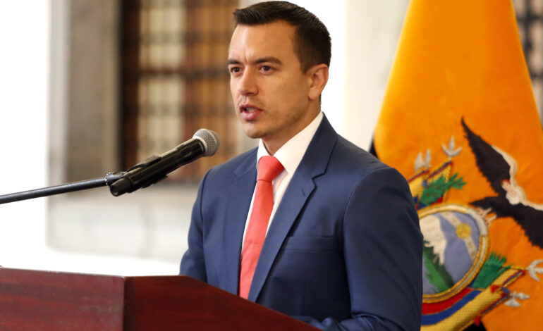 Daniel Noboa presentó las 7 preguntas para la consulta popular