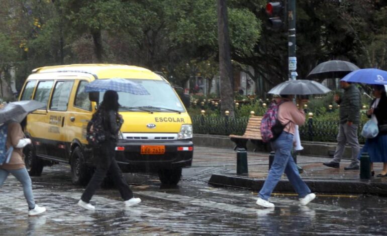 Ecuador: Inamhi advierte lluvias y tormentas hasta el 6 de mayo
