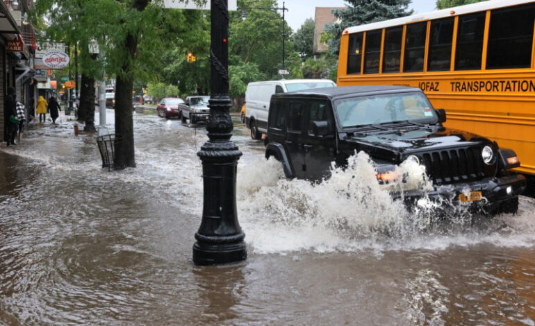 Fuertes inundaciones en Nueva York: se emiten alertas a los ciudadanos