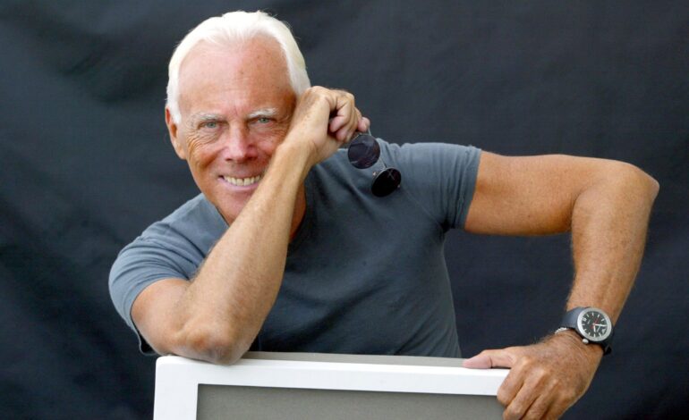  El diseñador de moda italiano Giorgio Armani murió este jueves a los 91 años