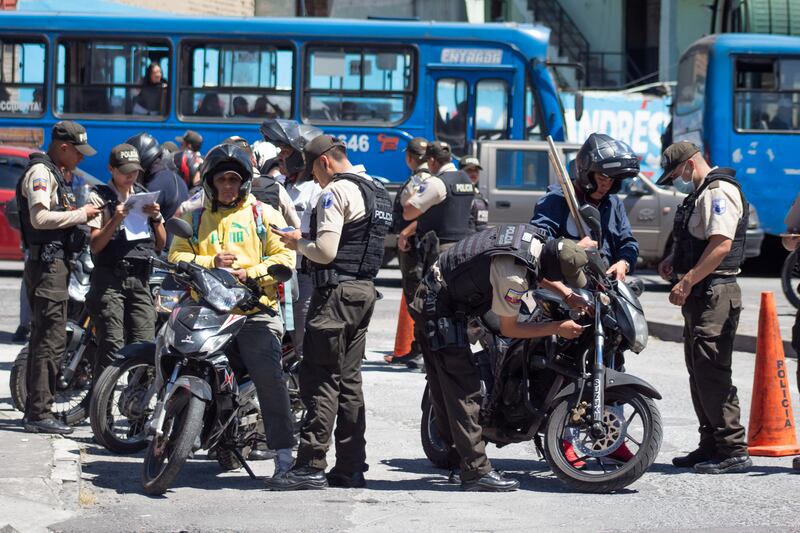 Operativos contra la delincuencia en el Centro Histórico de Quito