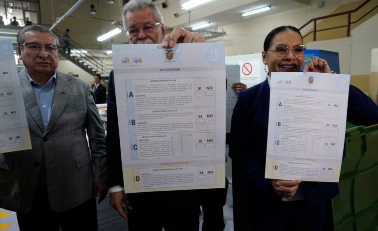 Proceso de impresión de papeletas para el Referéndum y Consulta Popular avanza