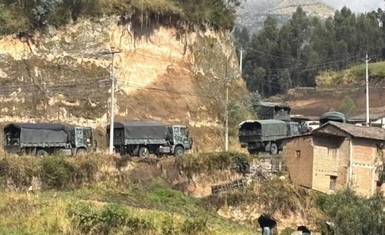 Convoy humanitario fue atacado por manifestantes en su ingreso a Imbabura