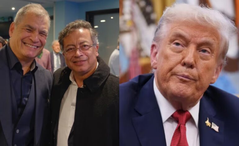 Rafael Correa, desató ola de comentarios por ácido mensaje en medio de pelea entre Petro y Trump