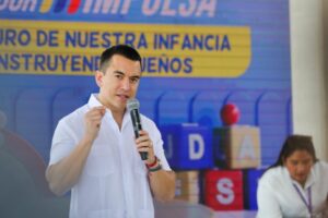 «Recibimos un país destrozado y juntos lo estamos volviendo a armar» dijo Daniel Noboa en Daule