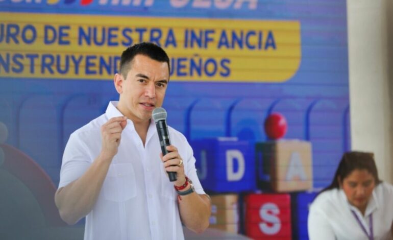«Recibimos un país destrozado y juntos lo estamos volviendo a armar» dijo Daniel Noboa en Daule