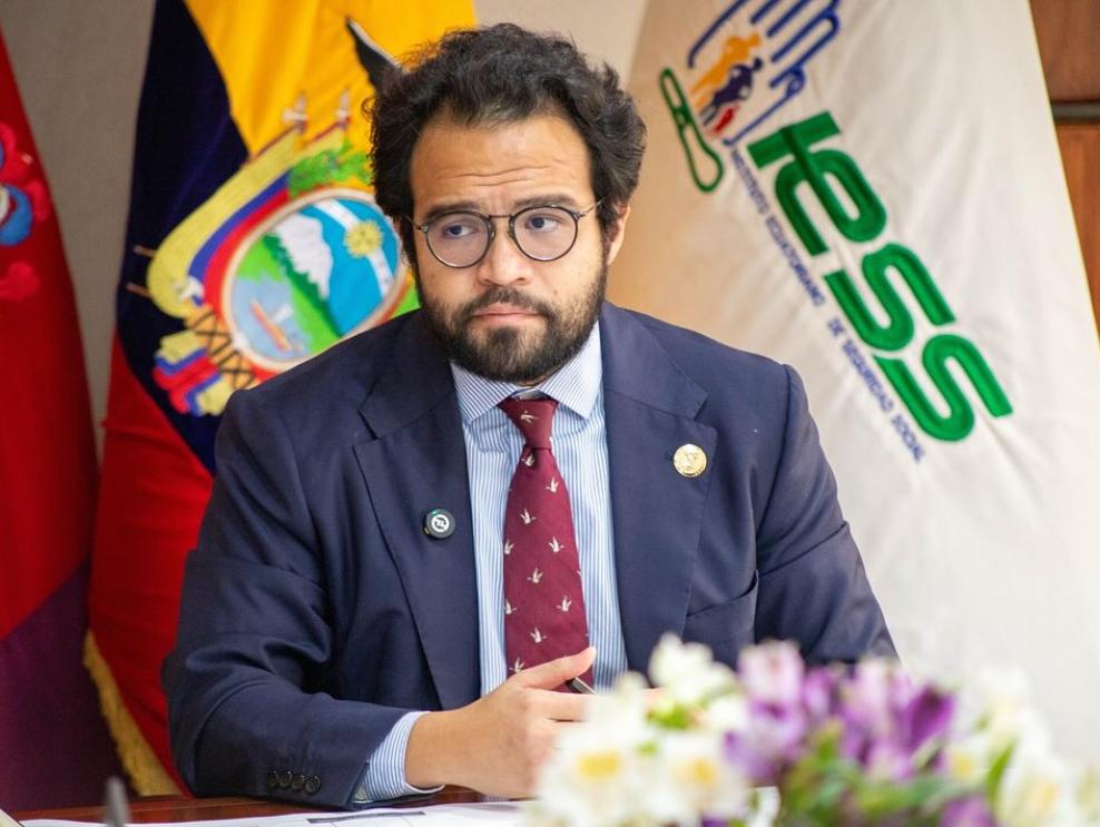 El presidente del Consejo Directivo del IESS, Édgar Lama, acusó al expresidente Rafael Correa de haber “desfalcado al Seguro Social”