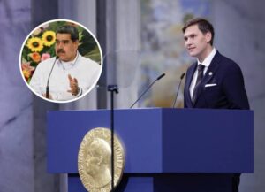 Jørgen Watne Frydnes, presidente del Comité Noruego arremete en vivo contra Nicolás Maduro en plena ceremonia del Nobel de Paz