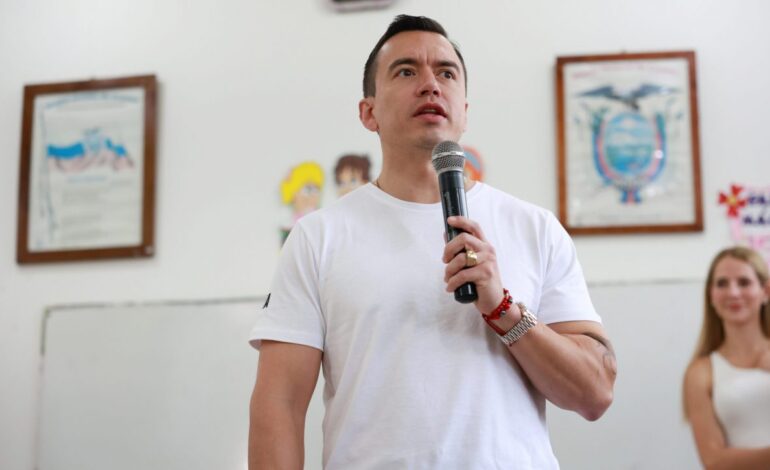 Presidente Noboa: “Mi recomendación es que Mario Godoy renuncie, después de su comparecencia en la Asamblea»