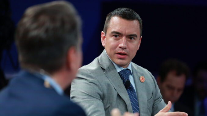  El viaje del presidente Noboa, tiene entre otros fines atraer inversión al país