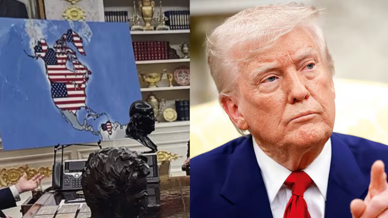  Tensión internacional por la difusión de imágenes donde EE. UU. “absorbe” Groenlandia, Canadá y Venezuela