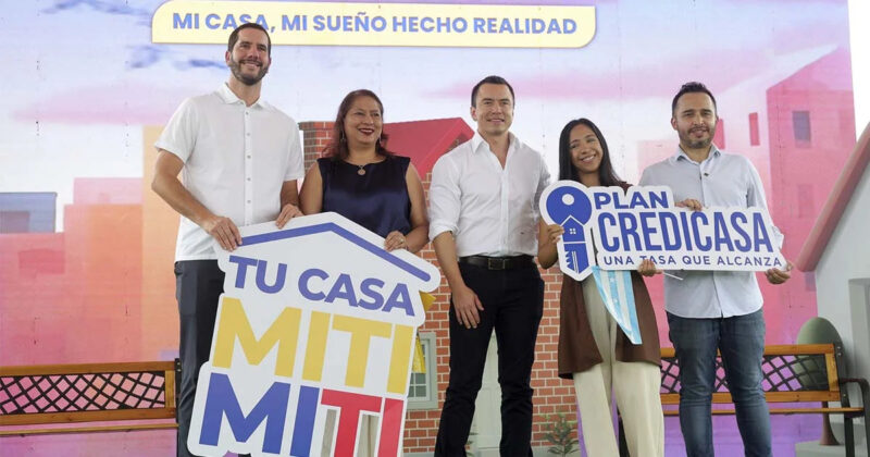 El presidente Daniel Noboa impulsa la Política Nacional de Vivienda Tu Casa Sí o Sí