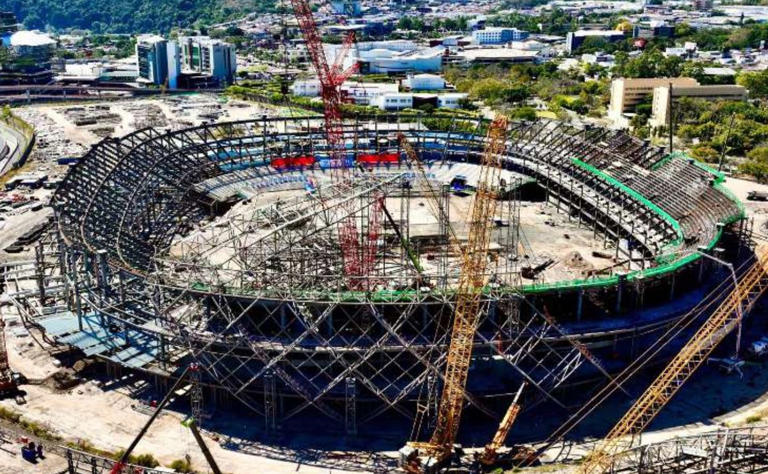 Así se ve la estructura del nuevo estadio más grande de Centroamérica