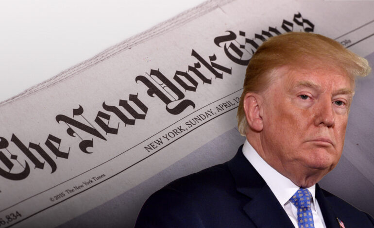 Trump califica de “corrupto” al ‘New York Times’
