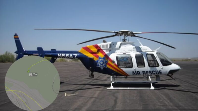 Un helicóptero policial del Departamento de Seguridad Pública de Arizona se estrelló la noche del miércoles