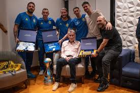  Ángel Di María lideró la delegación de Rosario Central que tuvo un gran gesto con Edgardo Bauza.