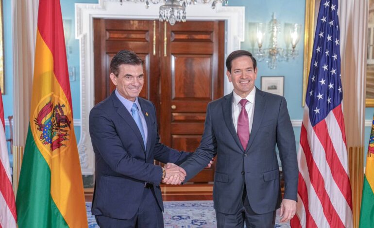 Marco Rubio advierte que EE.UU. no permitirá que el Gobierno de Bolivia sea derrocado
