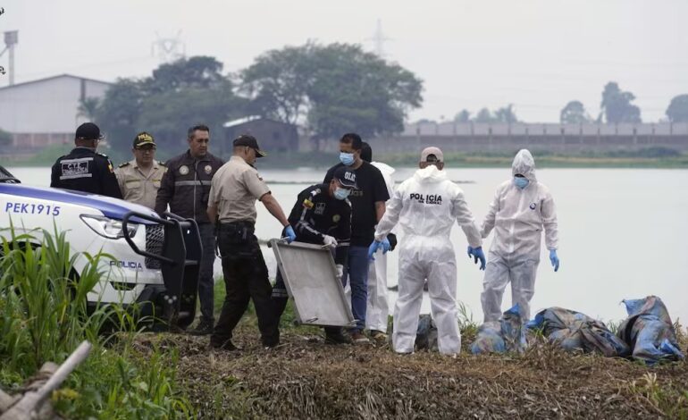  Policía Nacional anuncia hallazgo de ocho cadáveres en bolsas