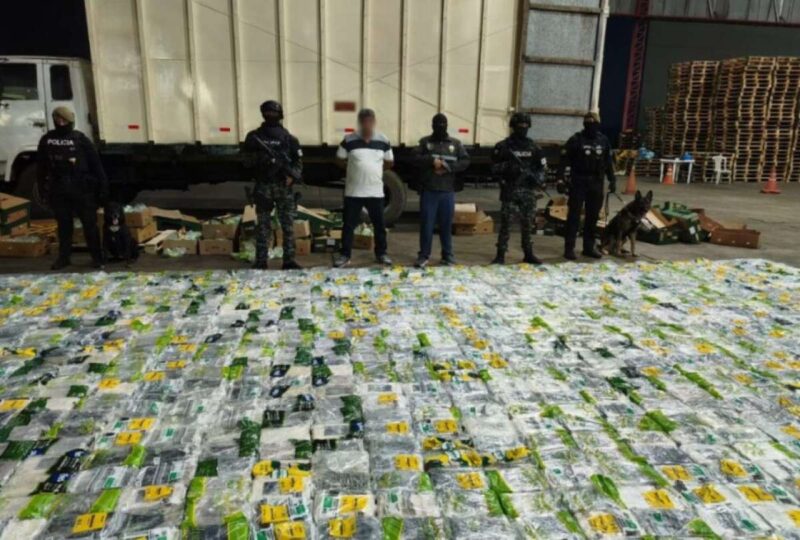 Encuentran más de una tonelada de cocaína que iba a Inglaterra desde El Oro