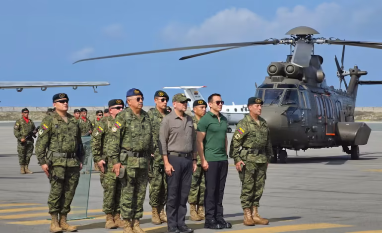  Presidente Noboa propone tribunales militares para juzgar acciones de las Fuerzas Armadas en Ecuador