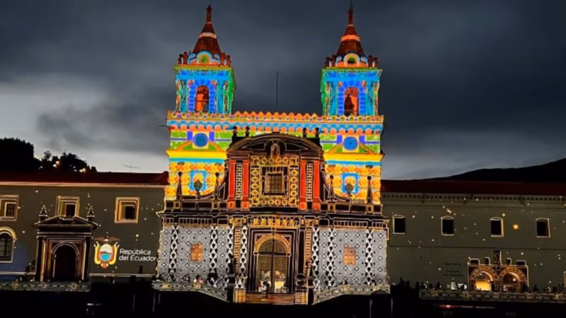 ‘Quito luz de América´ el festival mapping se realizará del 7 al 9 de agosto