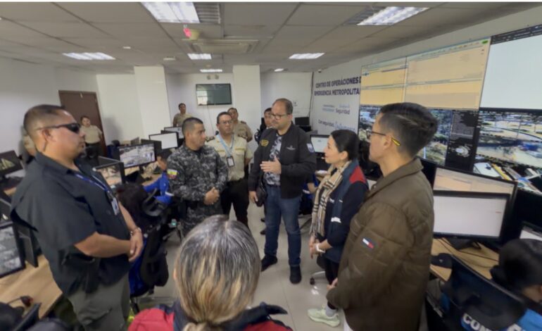 Centro de Cámaras del COE Metropolitano de Quito pasa a manos del Ministerio del Interior