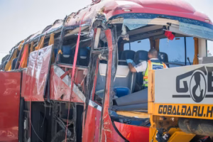 Doce muertos y 10 heridos graves al volcar en Hungría un autobús polaco