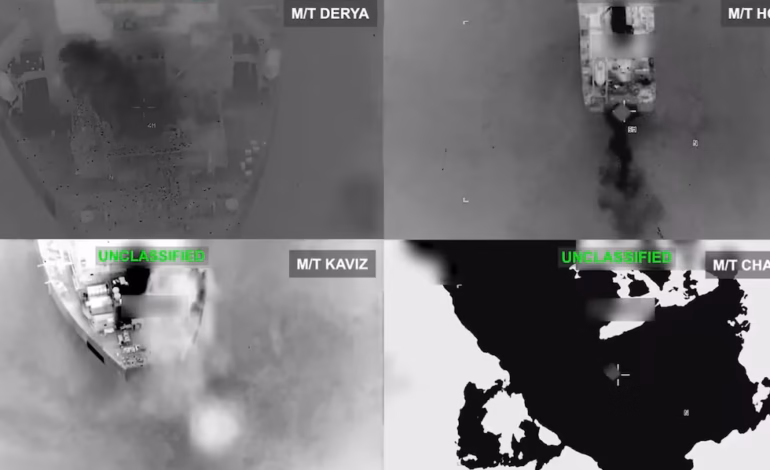 Estados Unidos destruye cinco petroleros iraníes en respuesta a ataque contra buque de guerra | VIDEO